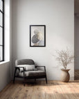 北欧インテリア ポスター A3 木製フレーム付き 壁掛け おしゃれ リビング 玄関 寝室 モノトーン 北欧雑貨