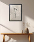 北欧インテリア 植物 ポスター A3 木製フレーム付き 壁掛け おしゃれ リビング 玄関 寝室 モノトーン 北欧雑貨