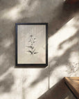 北欧インテリア 植物 ポスター A3 木製フレーム付き 壁掛け おしゃれ リビング 玄関 寝室 モノトーン 北欧雑貨