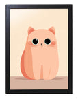 フレーム付きアートポスター 動物・アニマルイラスト 猫 ウォールアート 壁掛け おしゃれ リビングに