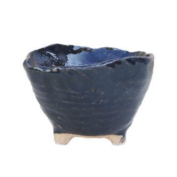 Bonsai Pot Ceramic Mini Bonsai Bowl Planters, Planter Pots, Black