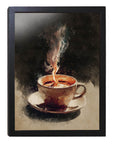 フレーム付きアートポスター コーヒーイラスト ウォールアート 壁掛け カフェ風インテリア おしゃれ リビングに