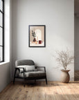 北欧インテリア ポスター A3 木製フレーム付き 壁掛け おしゃれ リビング 玄関 寝室 モノトーン 北欧雑貨
