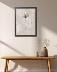 北欧インテリア 植物 ポスター A3 木製フレーム付き 壁掛け おしゃれ リビング 玄関 寝室 モノトーン 北欧雑貨