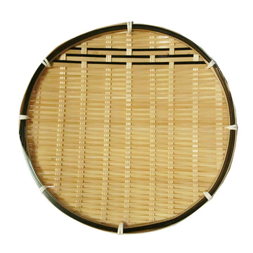 Zaru Bamboo Japanese Basket Dish Plate for Tempura, Tempura Tray, D-1