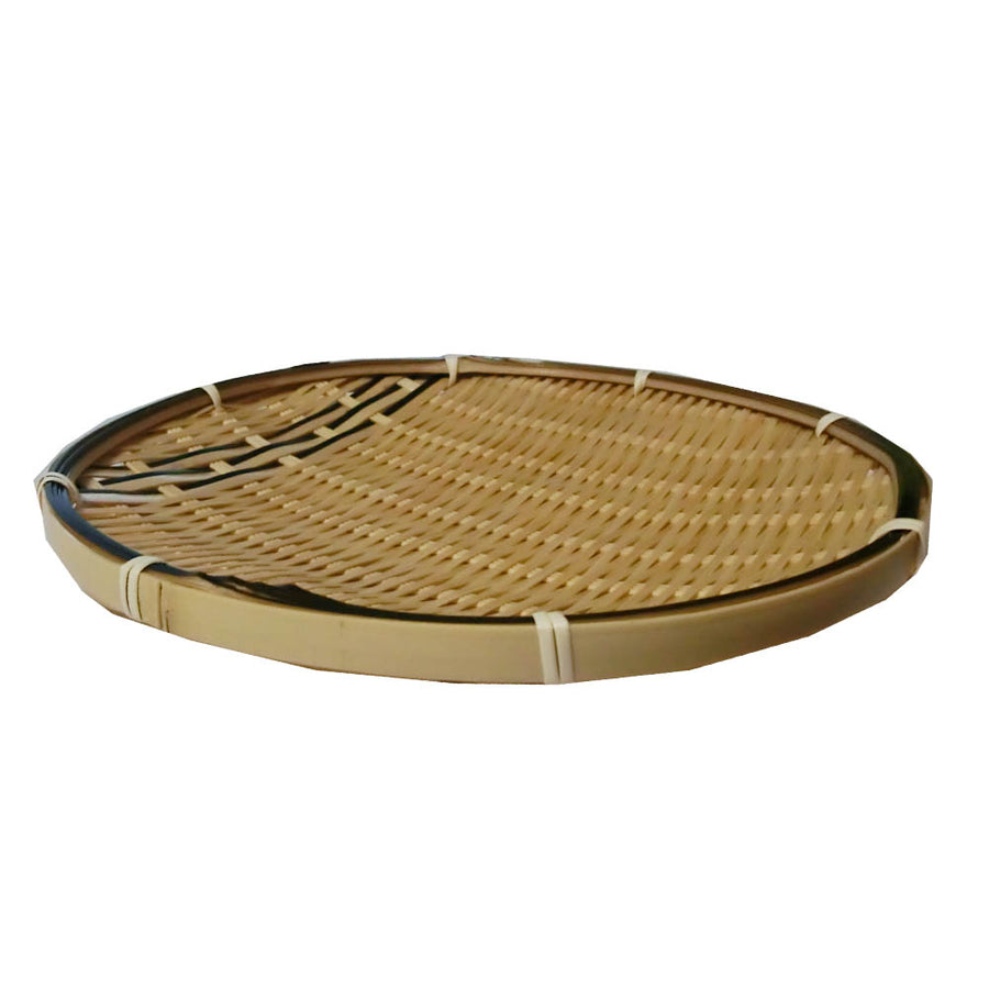 Zaru Bamboo Japanese Basket Dish Plate for Tempura, Tempura Tray, D-1