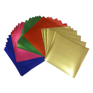 7.9x7.9inches Large Foil Color Origami Folding Paper, Metallic Color Paper, 30 Sheets Pack