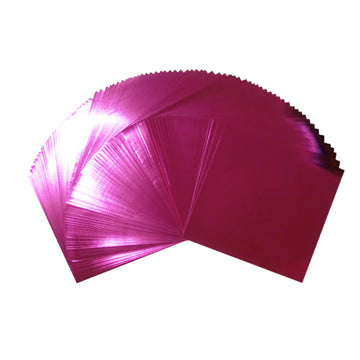 90 Sheets Pack 7.9x7.9inches(20x20cm) Large Size Foil Color Origami Folding Paper, Metallic Color Paper, Pink