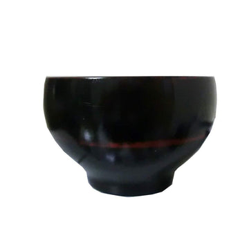 Japanese Wood Soup Bowl Black, Rice Bowl, for Miso Soup BW-1