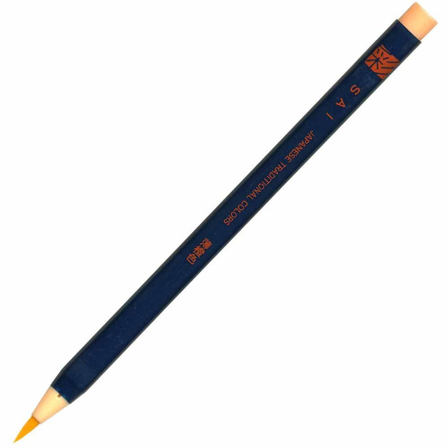 Akashiya Fude Brush Pen Sai, Light Orange Ink, CA200-14