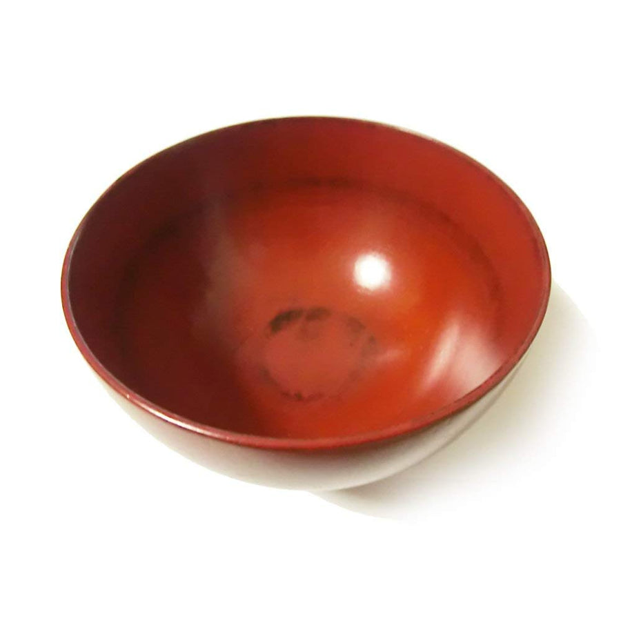 Japanese Wood Soup Bowl Red, Rice Bowl, for Miso Soup RW-1