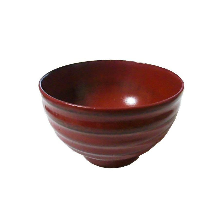 Japanese Wood Soup Bowl Red, Rice Bowl, for Miso Soup RW-2