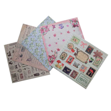 Origami Folding Paper Chiyogami 100 Sheets, 5.9x5.9 inch, Fancy Sepia