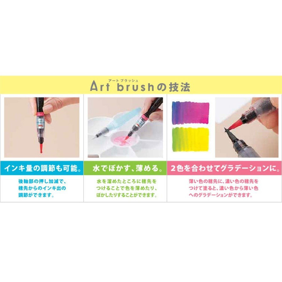 Pentel Art Brush, Ink Refill Cartridge Lemon Yellow XFR-105