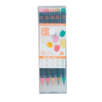 Akashiya Fude Brush Pen Sai, Spring 5 Color Set, CA200/5VA