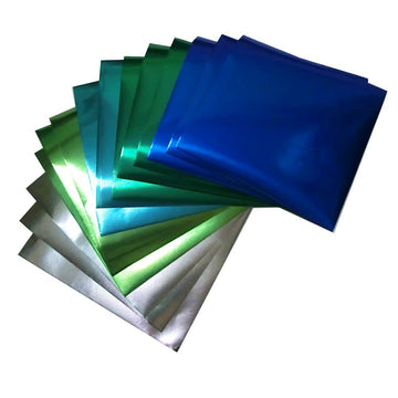 GuCra Foil Color Origami Folding Paper 30 Sheets Set Metallic Blue Colors 5.9x5.9inch