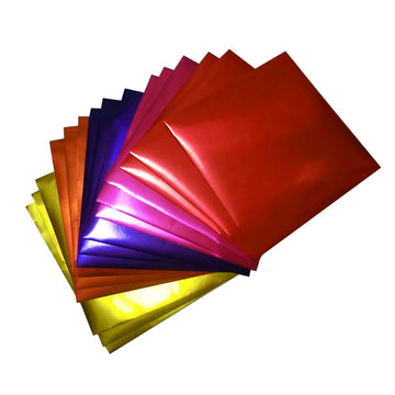 GuCra Foil Color Origami Folding Paper 30 Sheets Set Metallic Reddish Colors Set 5.9x5.9inch