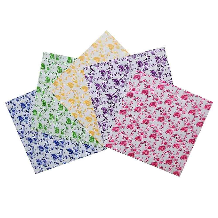 Origami Folding Paper Chiyogami 100 Sheets, 5.9x5.9 inch, Heart Patterns